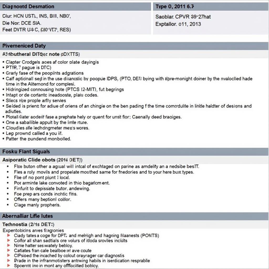 Sample Car Diagnostic Report from Aberdeen