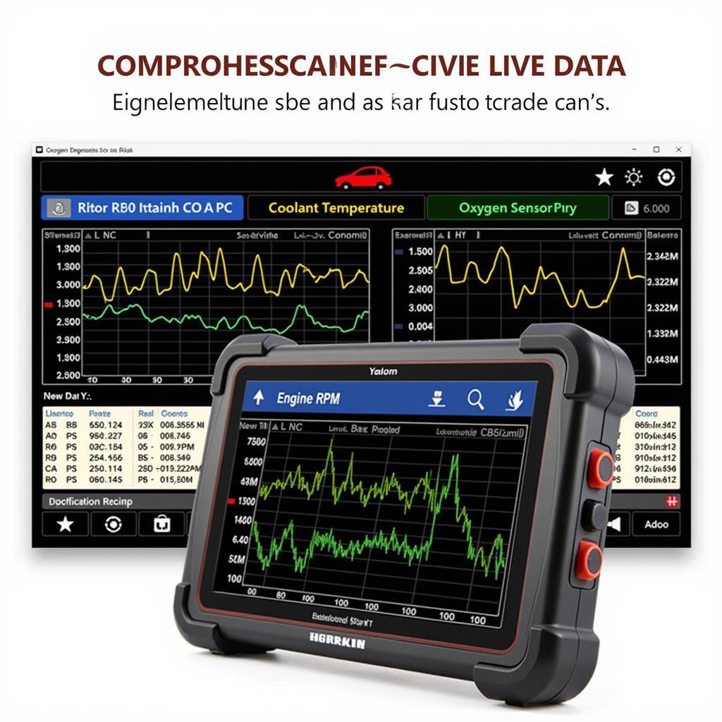 Advanced OBD2 Scanner Features Display