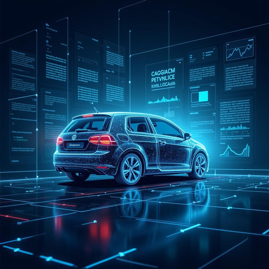 Car Diagnostic AI Illustration