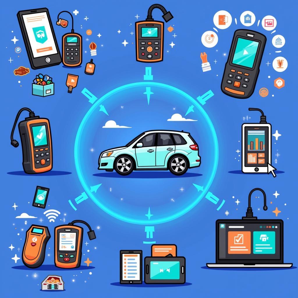 Various Car Diagnostic Tools with AI Integration