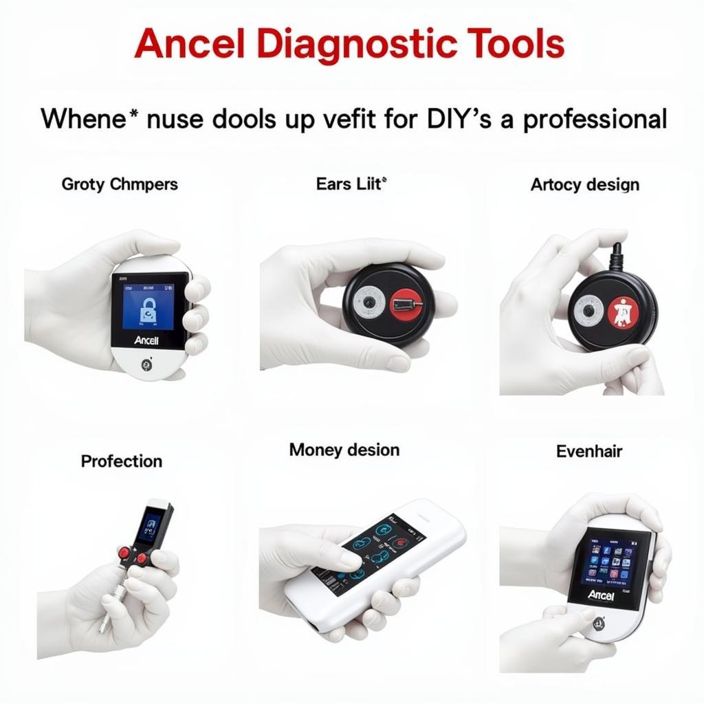 Ancel Car Diagnostic Tools Lineup