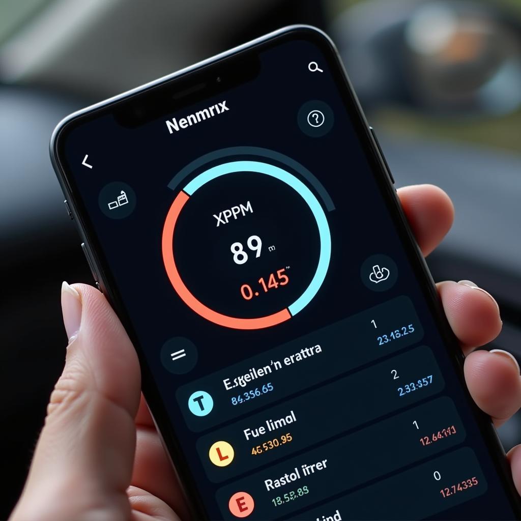 Android Car Diagnostic App Dashboard