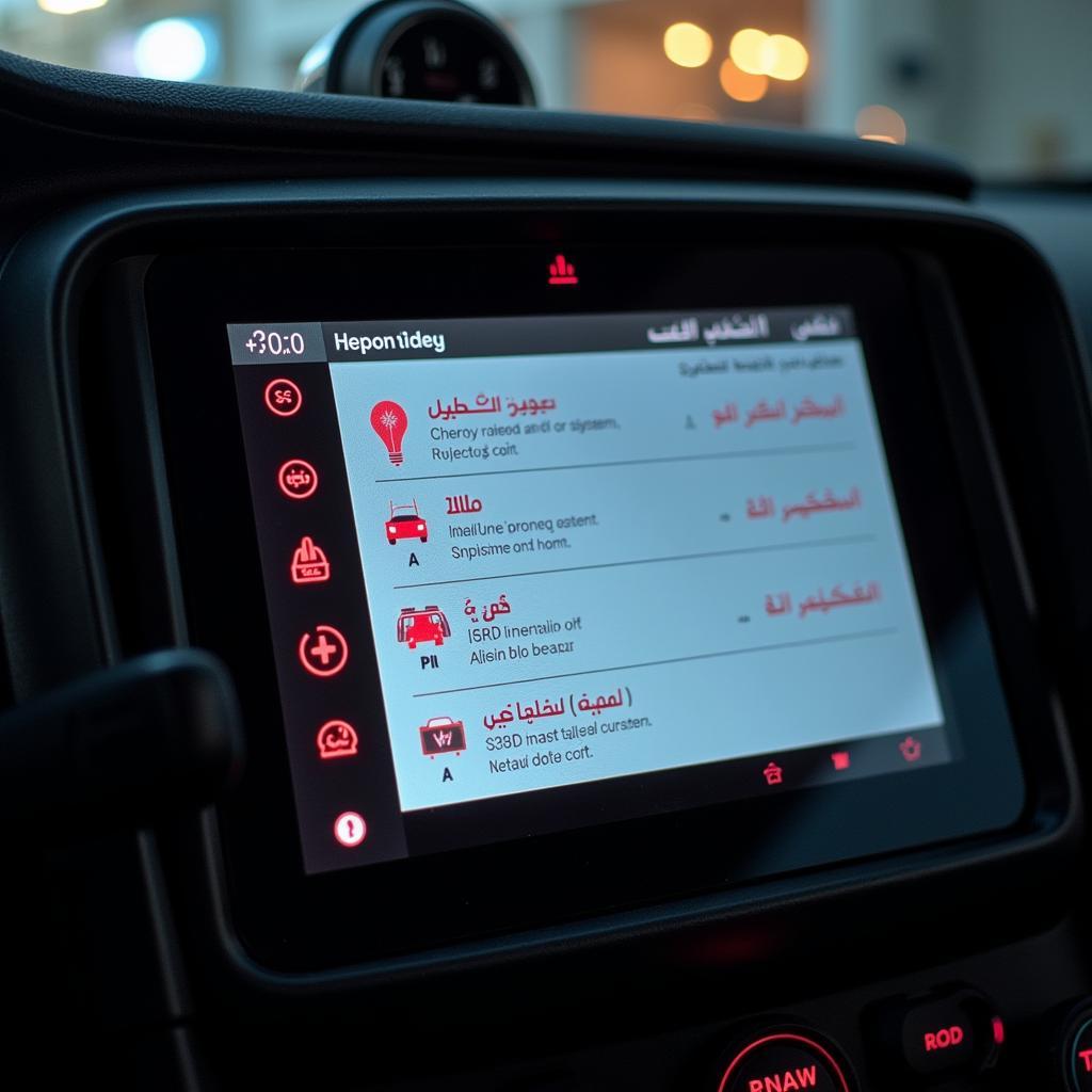 Car Diagnostic Tool with Arabic Interface