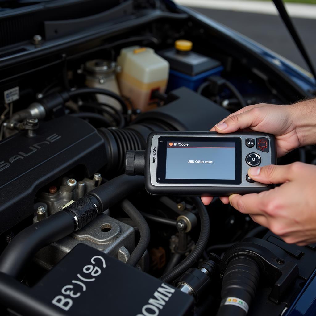 Argos Streetwise Car Diagnostic Tool in Use