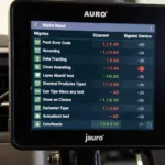 Auro JM-600 Diagnostic Functions Display