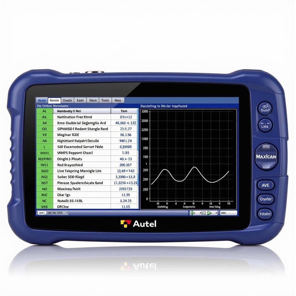 Autel MaxiScan MS309 Displaying Car Diagnostics on its Screen