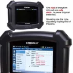 Auto Tecnik Car Diagnostic Reader Displaying Diagnostic Trouble Codes