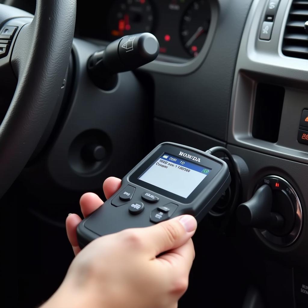 Using a basic OBD2 code reader on a 2007 Honda CRV