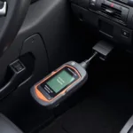 Basic OBD2 Scanner Connected to Car