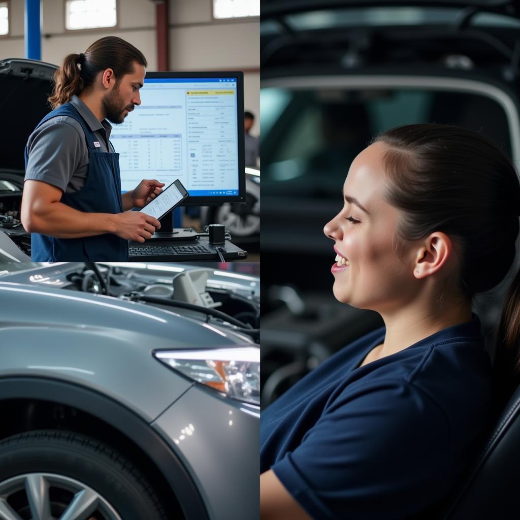 Car Diagnostic Report on Computer Screen