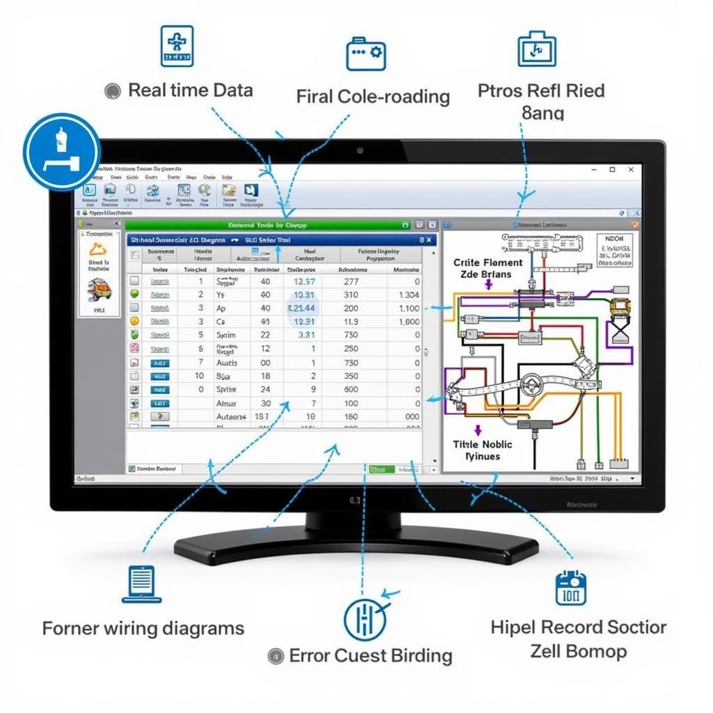 Modern Car Diagnostic Software Interface