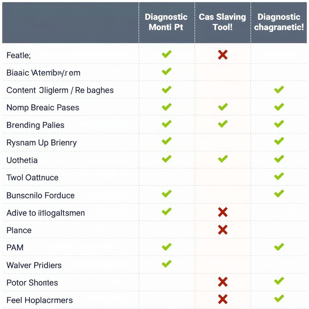 Best Car Diagnostic Tool Comparison Chart