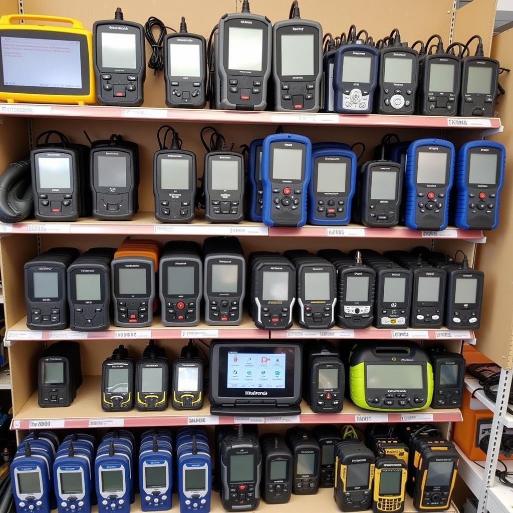 Car Diagnostic Tools Displayed at Halfords