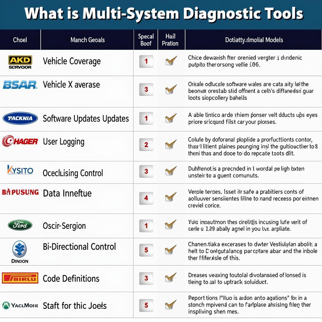 Comparison of Best Car Multi System Diagnostic Tools