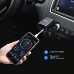 Bluetooth OBD2 Scanner Connected to Smartphone