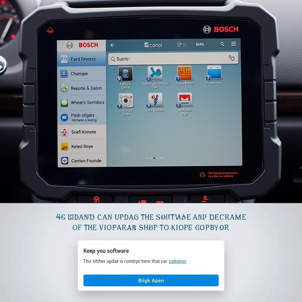 Bosch Scanner Software Update