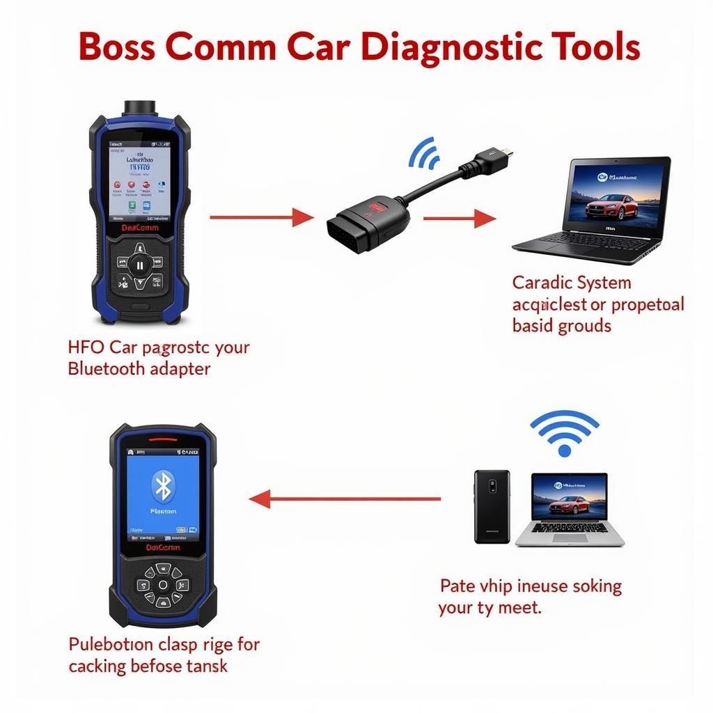 Different types of Boss Comm car diagnostic tools