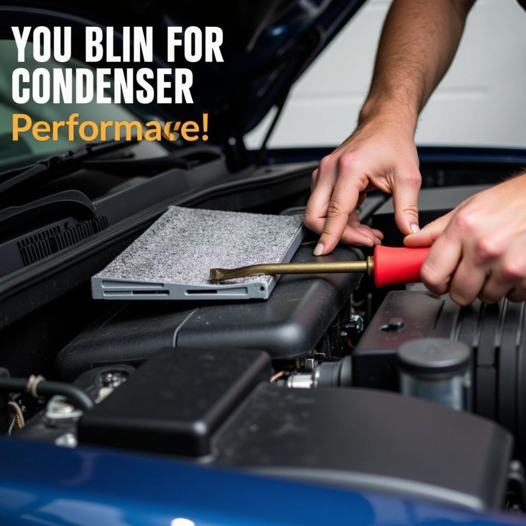 Car A/C Condenser Cleaning