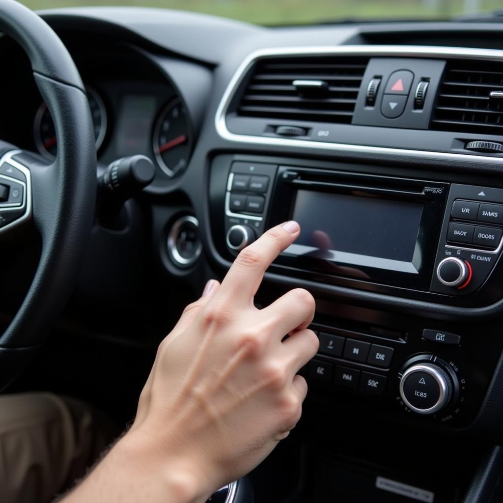 Car AC Dashboard Controls