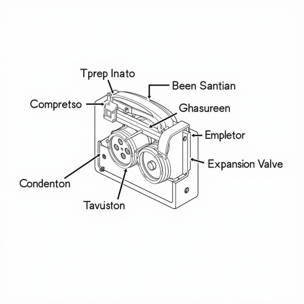 Car AC System Components