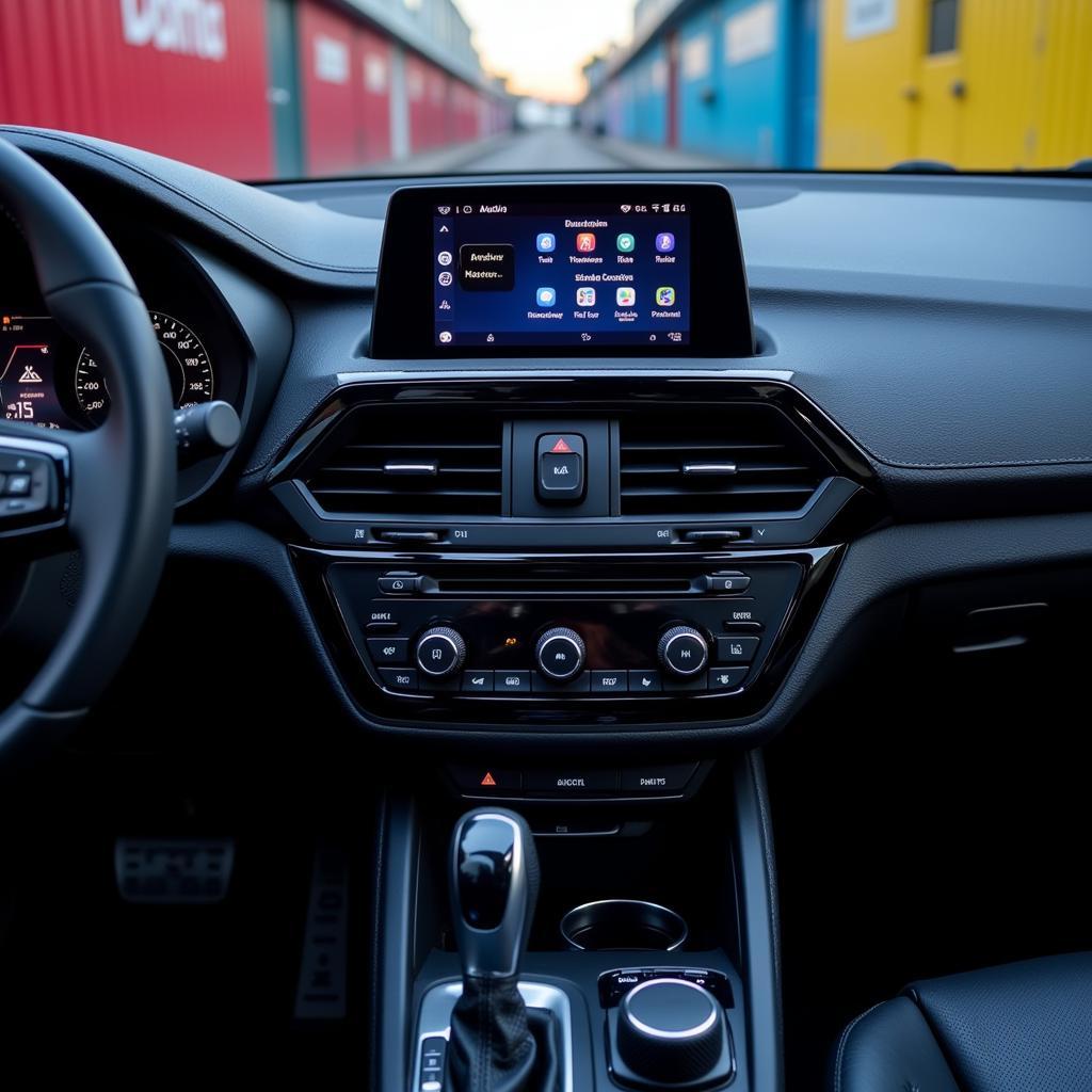 Car audio system dashboard display