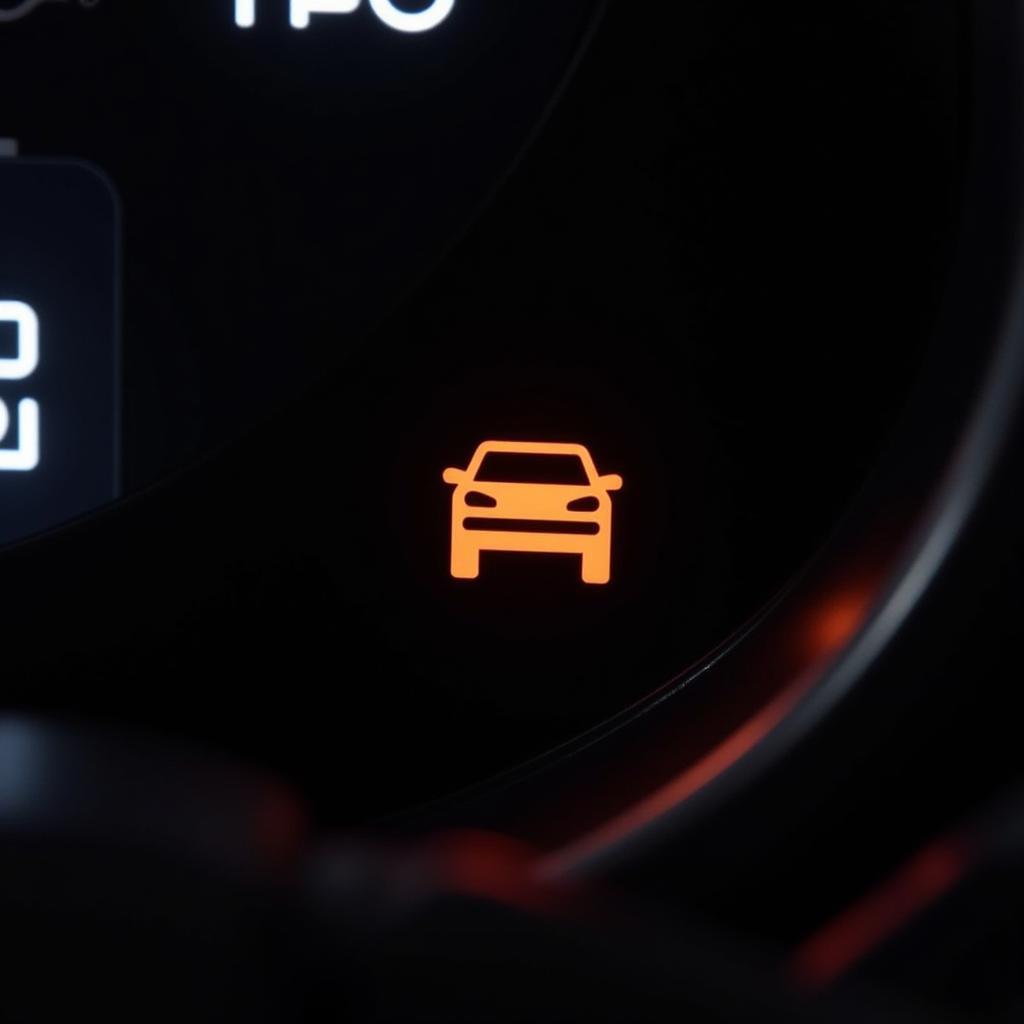 Car boot malfunction warning light on dashboard