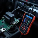 Connecting a car computer board diagnostic tool