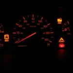 Car dashboard warning lights