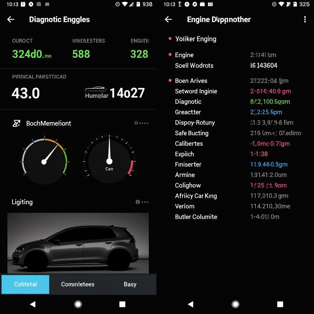 Car Diagnostic App Interface