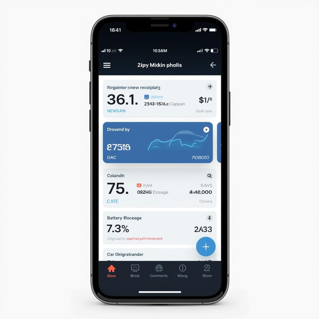 Modern Car Diagnostic App Interface