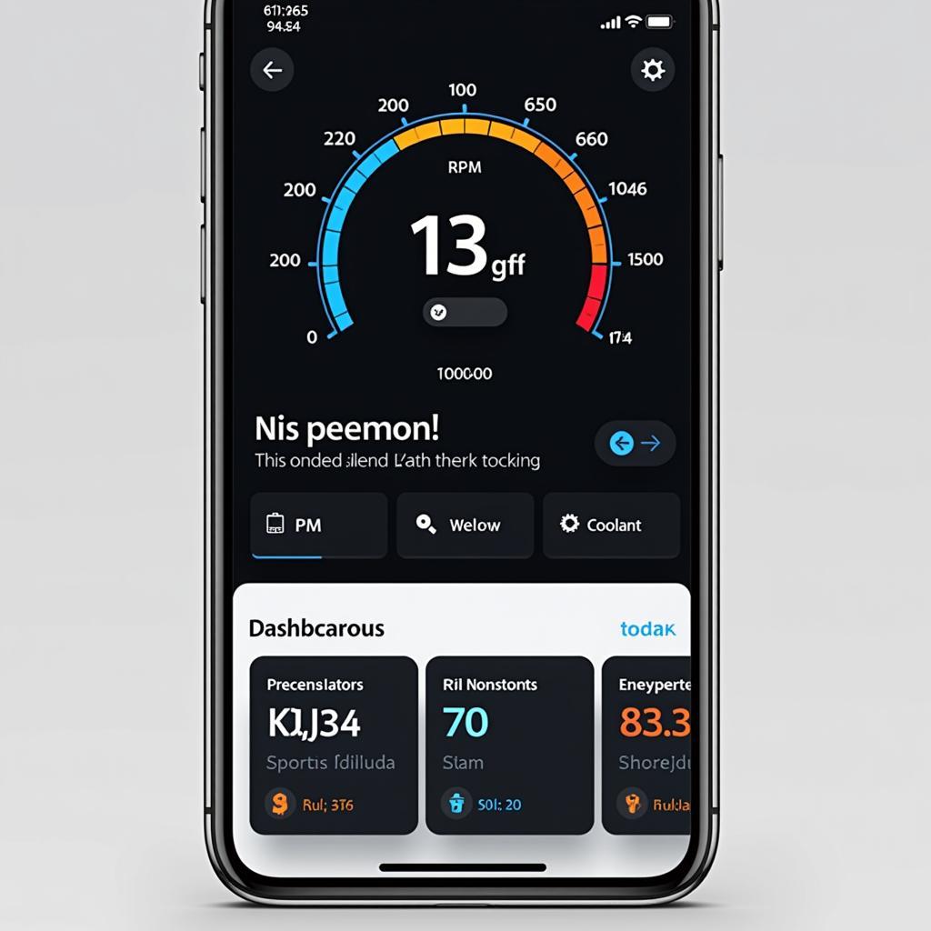 Car Diagnostic App iPhone Dashboard