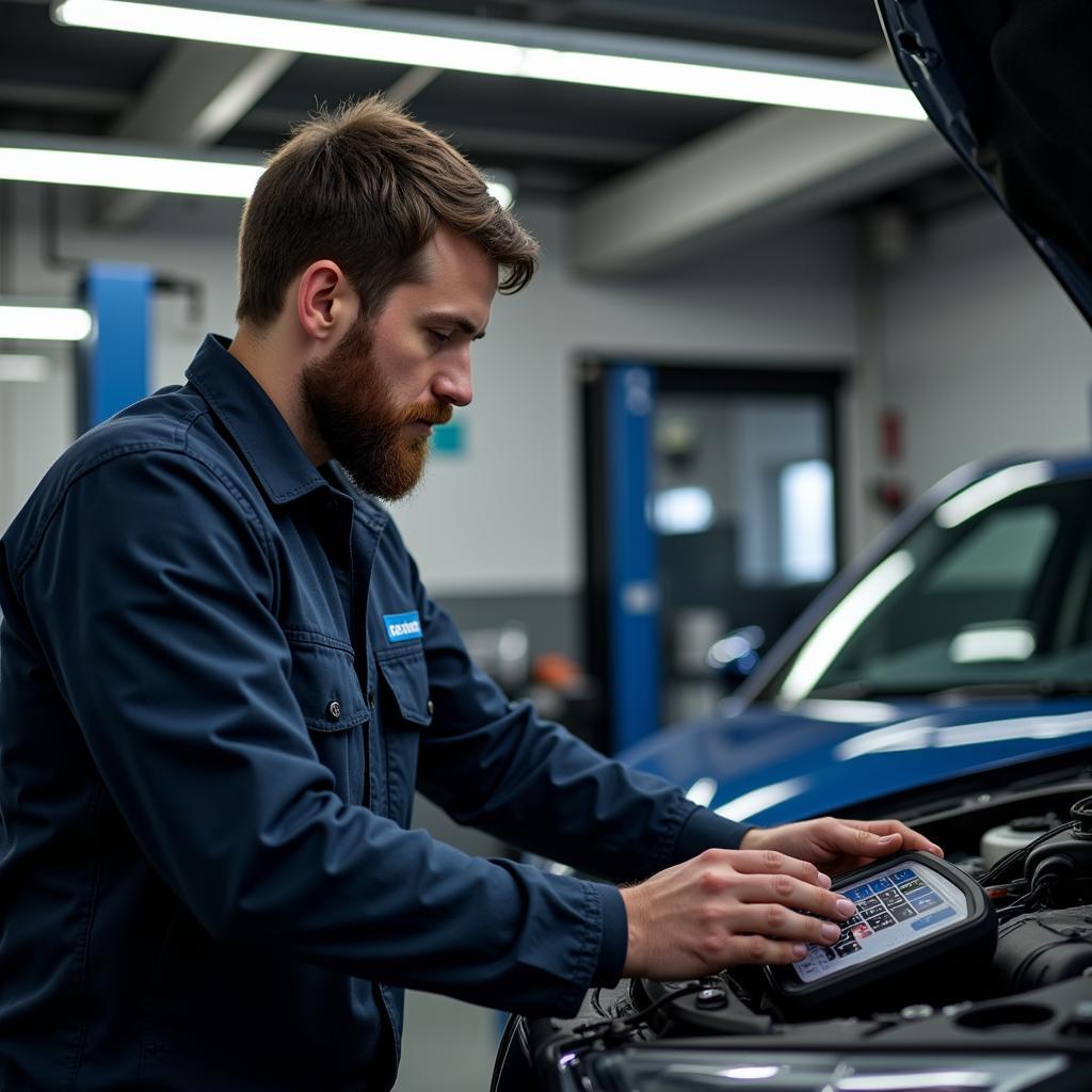 Car diagnostic specialist in Barnsley garage