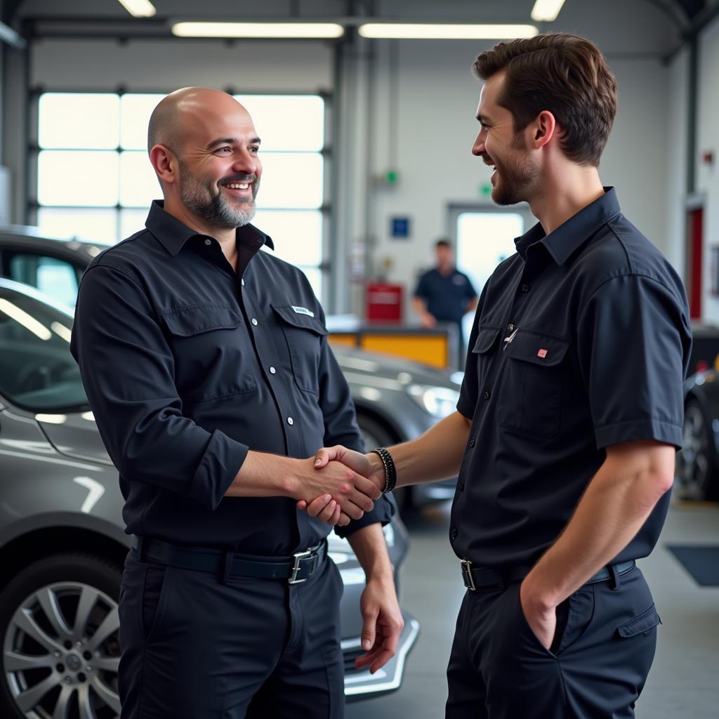 Satisfied Customer After Car Diagnostic in Bridgend