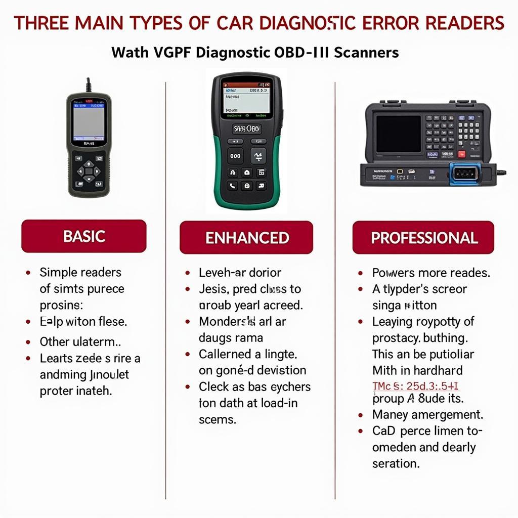 Car Diagnostic Error Reader Types: Basic, Enhanced, and Professional