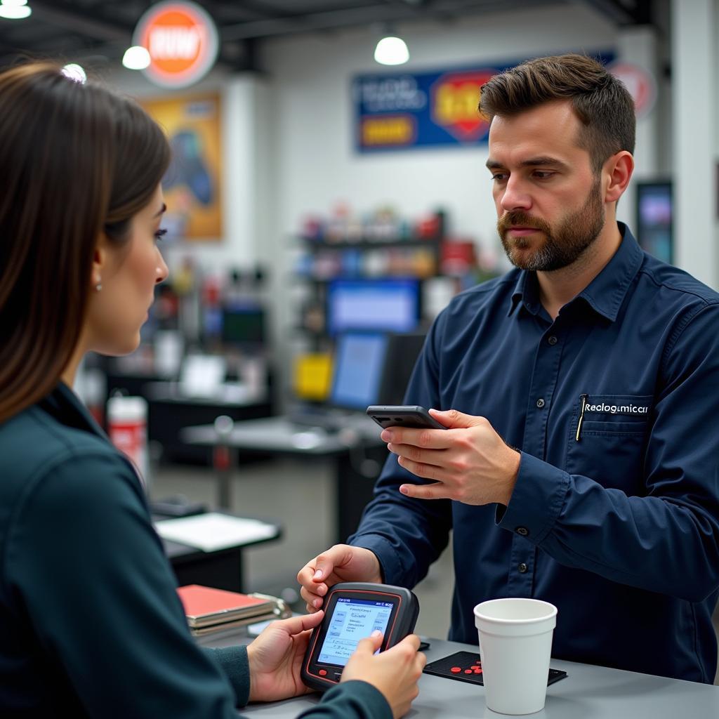 Expert Assistance at Car Diagnostics Store