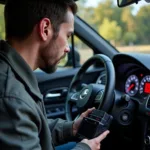 Using a car diagnostic kit from Halfords