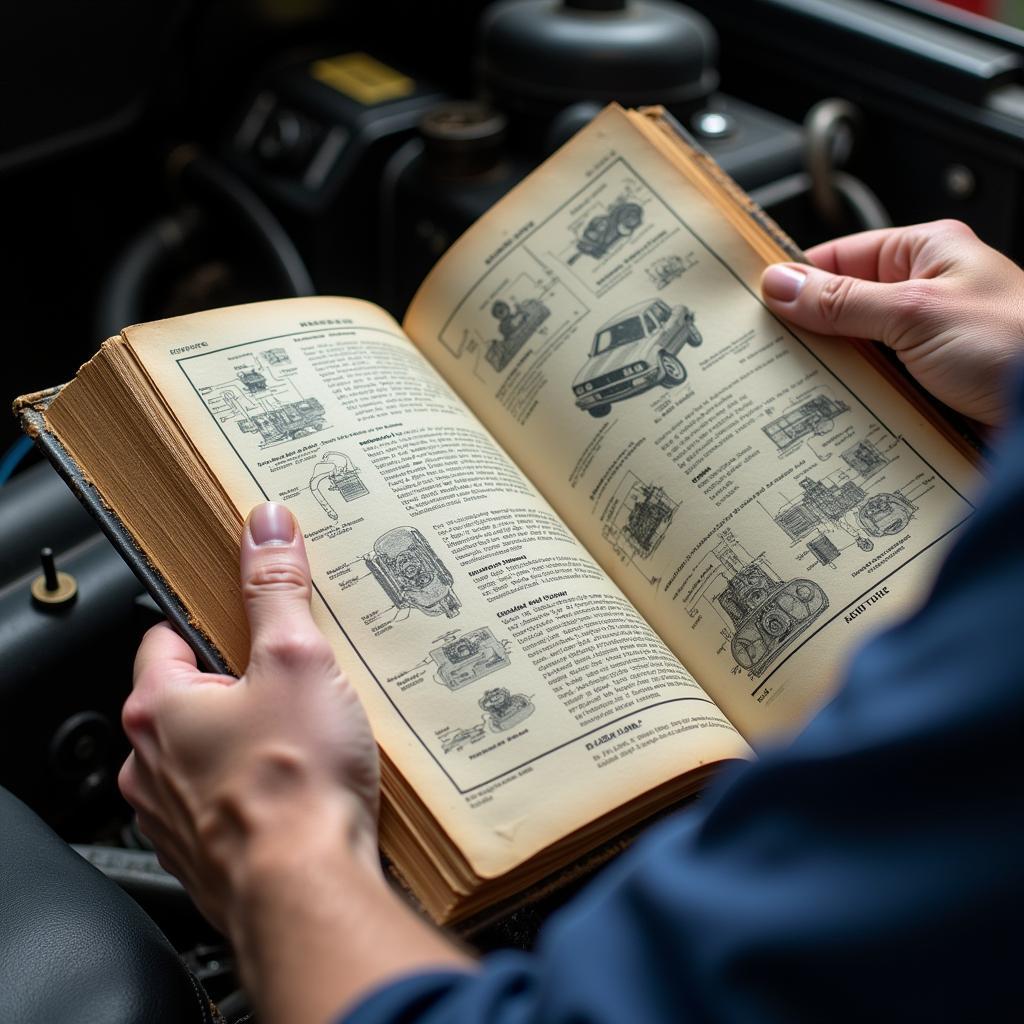 Open car diagnostic location book