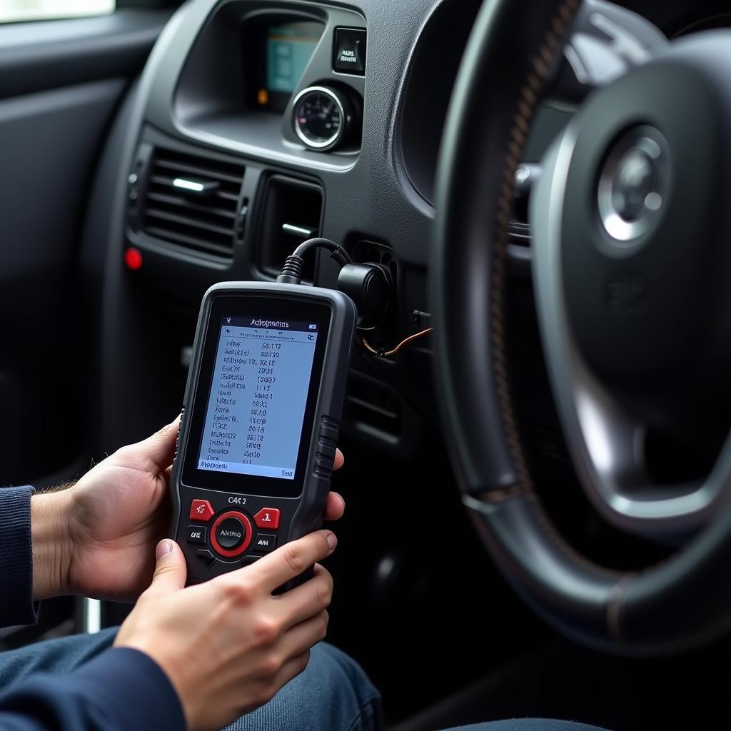 Car Diagnostic Machine in Action