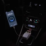 Car diagnostic reader app connected to OBD2 port