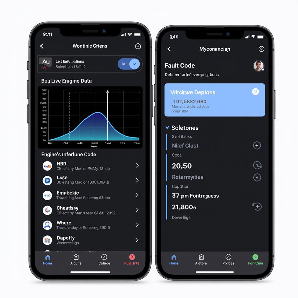 Advanced features of a car diagnostic reader app