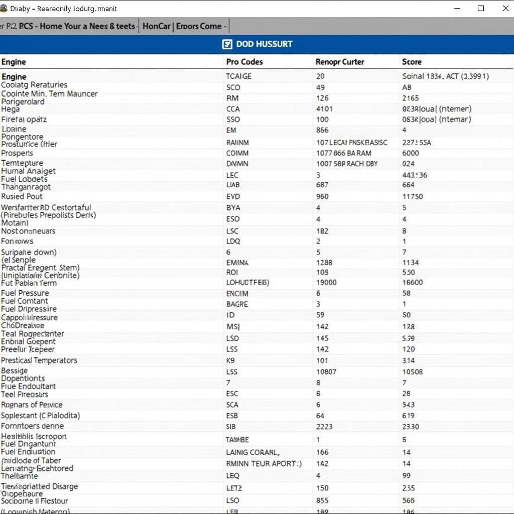 Car Diagnostic Report