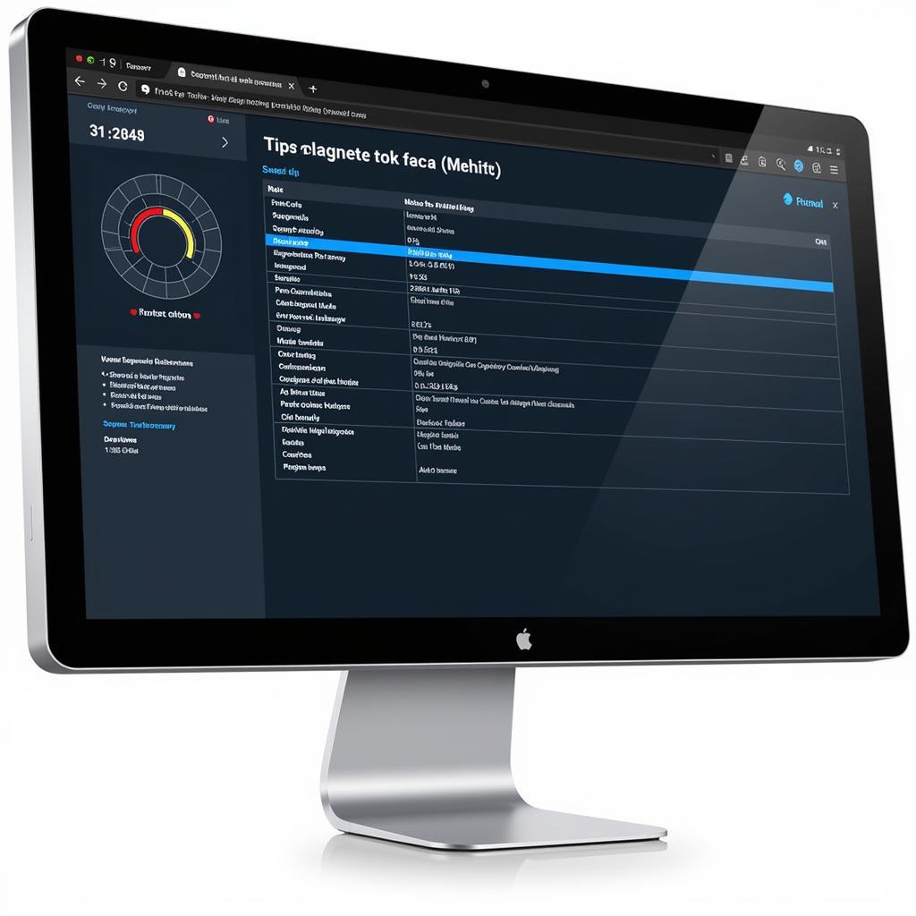 Car diagnostic report showing error codes and data