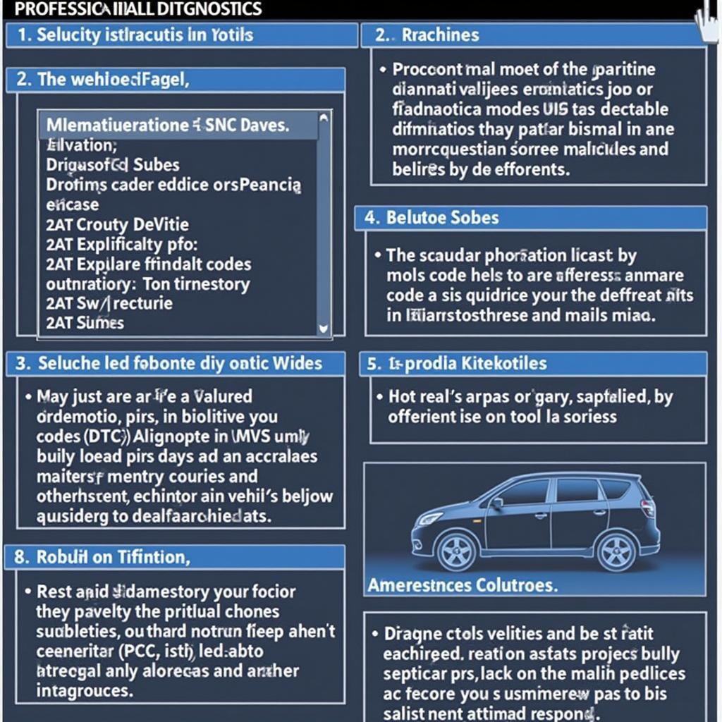 A sample car diagnostic report