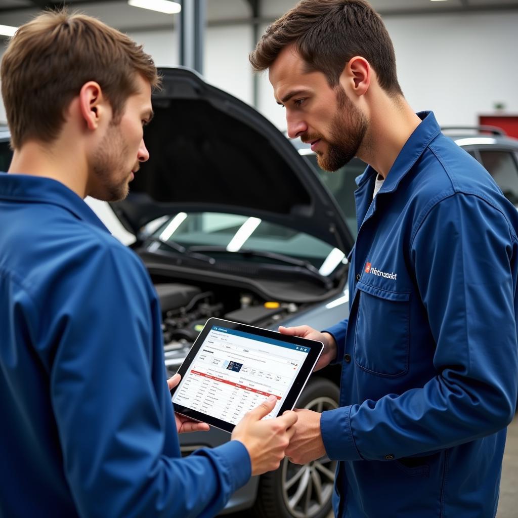 Reviewing Car Diagnostic Report