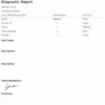 Sample Car Diagnostic Report