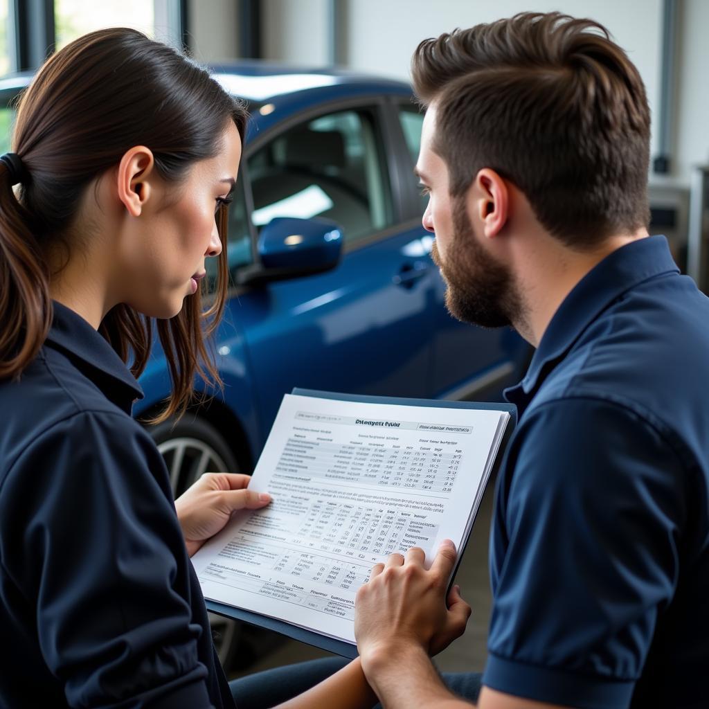 Reviewing a Car Diagnostic Report