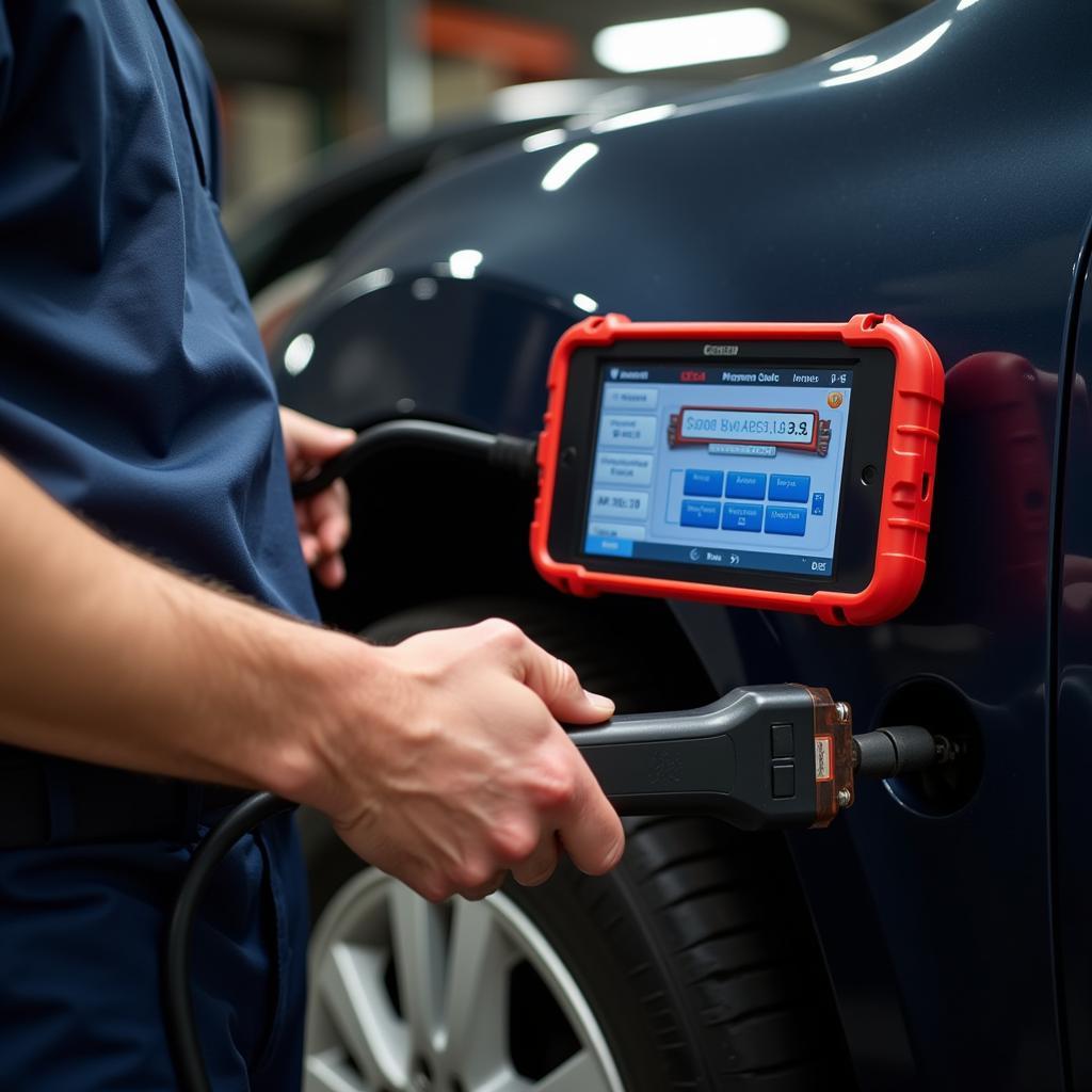 Car Diagnostic Scan Tool in Action