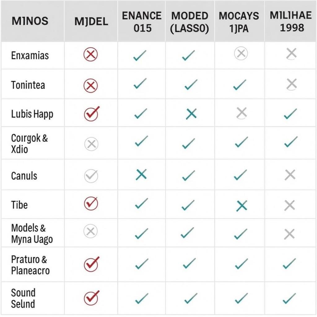 Car Diagnostic Scanner Compatibility Chart