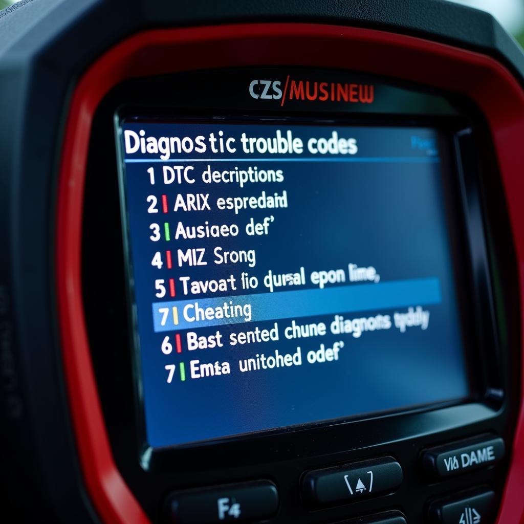 Car Diagnostic Scanner Display