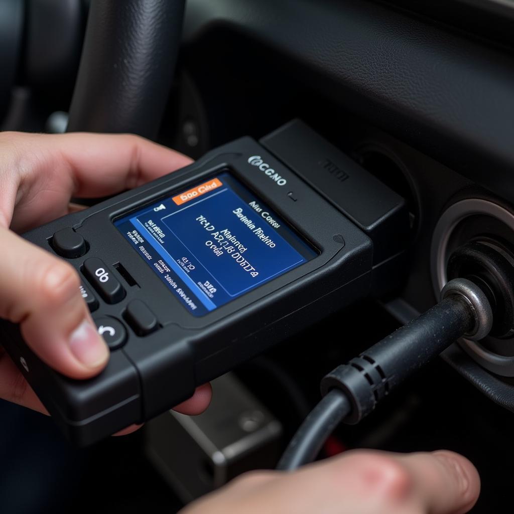 Car Diagnostic Scanner in Use